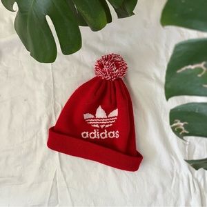 red adidas beanie